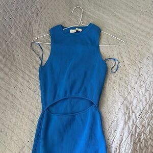 Blue Dress Stretchable